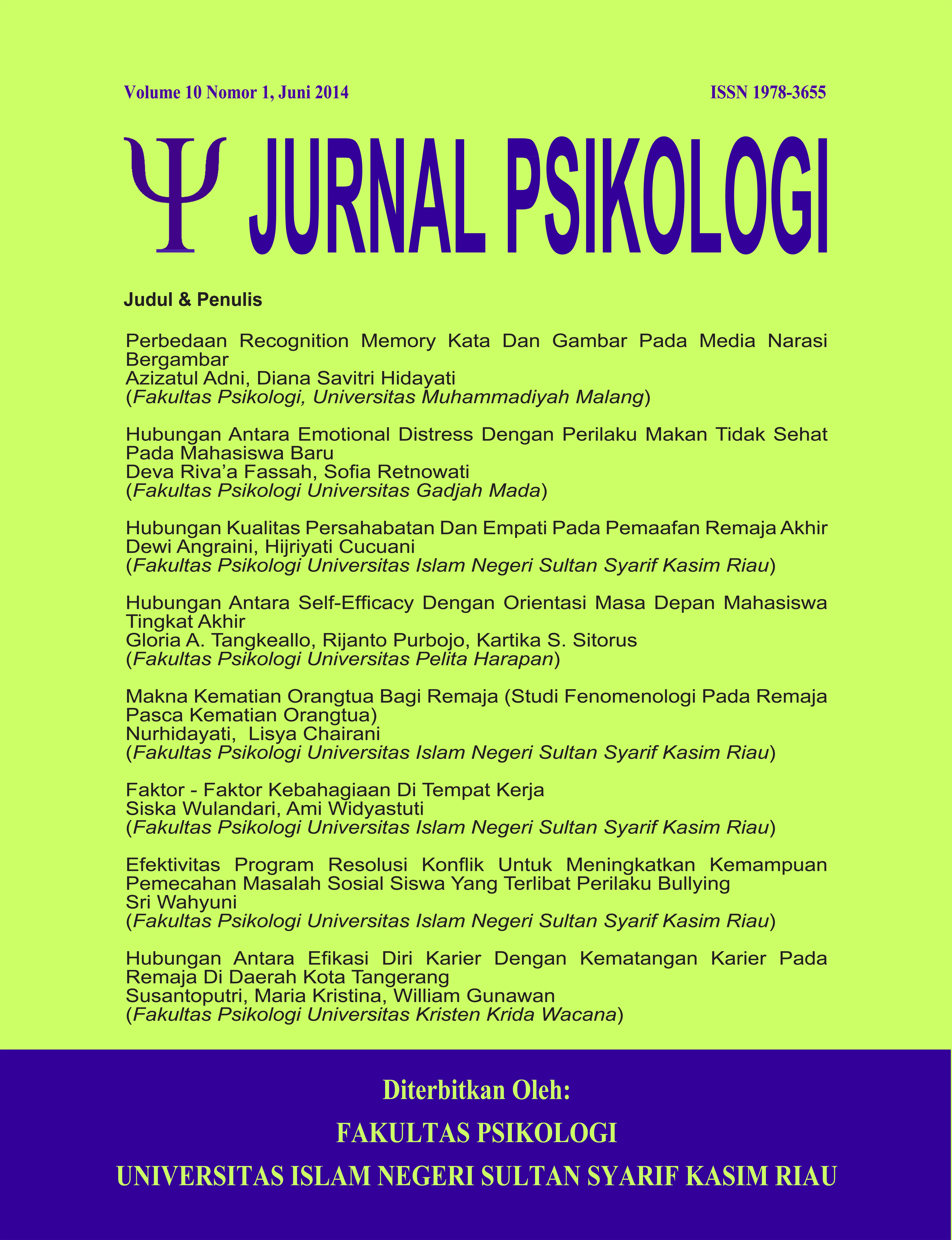 					View Vol. 10 No. 1 (2014): Juni 2014
				